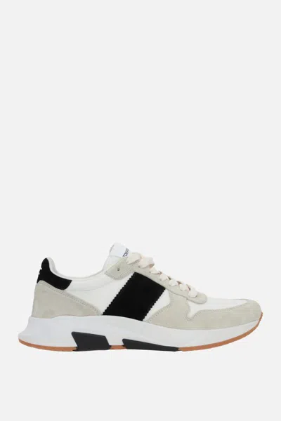 Shop Tom Ford Sneakers In Marbleblack+white