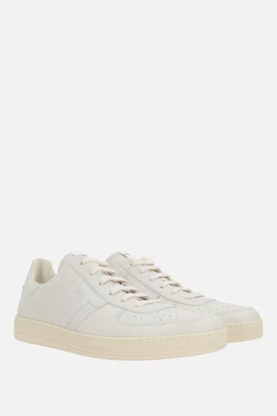 Shop Tom Ford Sneakers In Butter+cream