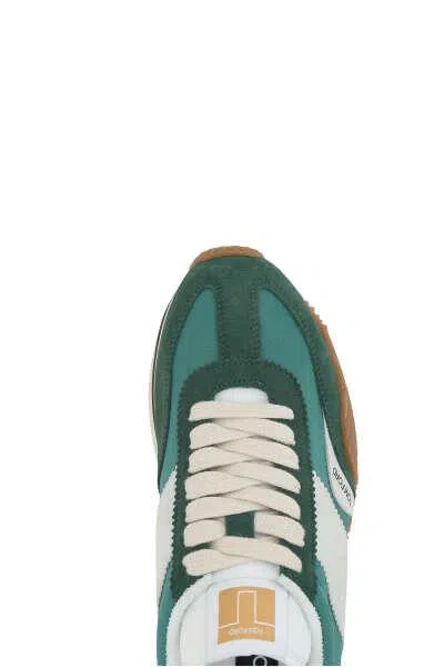 Shop Tom Ford Sneakers In Green+cream
