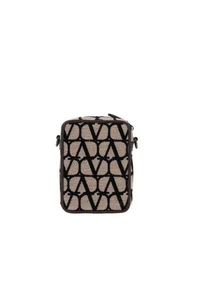 Shop Valentino Garavani Bags In Nat+black+fondant