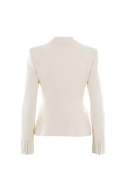 Shop Valentino Garavani Jackets In Ivory