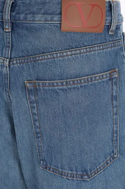 Shop Valentino Garavani Jeans In Medium Blue Denim