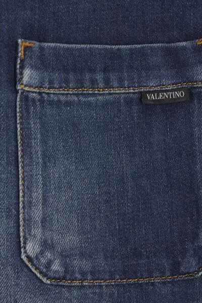 Shop Valentino Garavani Shirts In Denim