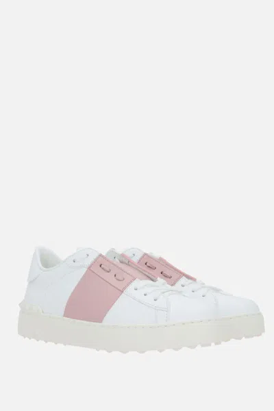 Shop Valentino Garavani Sneakers In White+water Rose