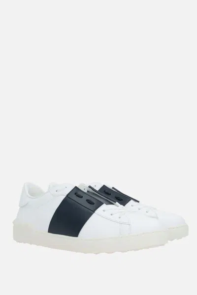 Shop Valentino Garavani Sneakers In White+marine