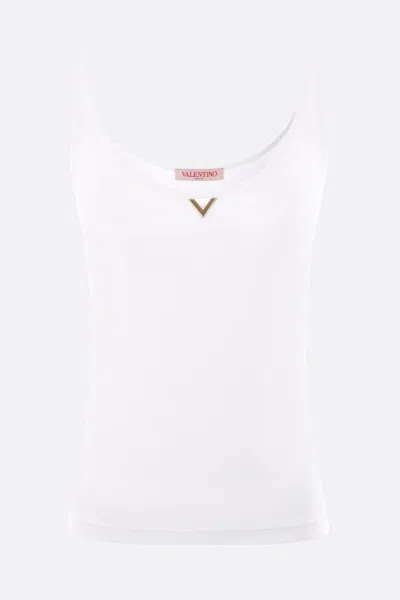 Shop Valentino Garavani Top In White