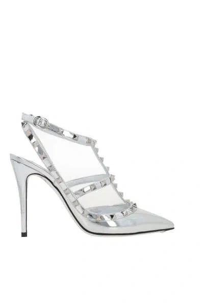 Shop Valentino Garavani With Heel In Silver