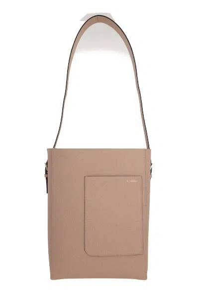 Shop Valextra Bags In Beige Cashmere