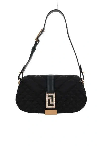 Shop Versace Bags In Black+ Gold