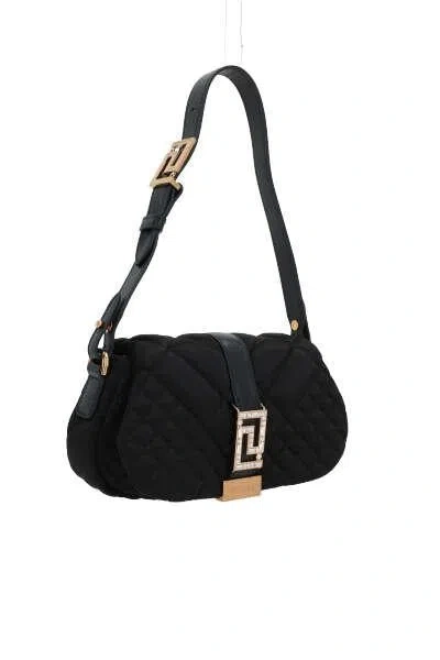 Shop Versace Bags In Black+ Gold