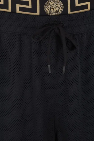 Shop Versace Shorts In Black