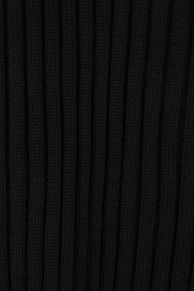 Versace Maglia Girocollo Buckle Look Sfilata In Black