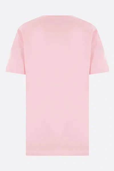 Shop Versace T-shirts And Polos In Pink+white