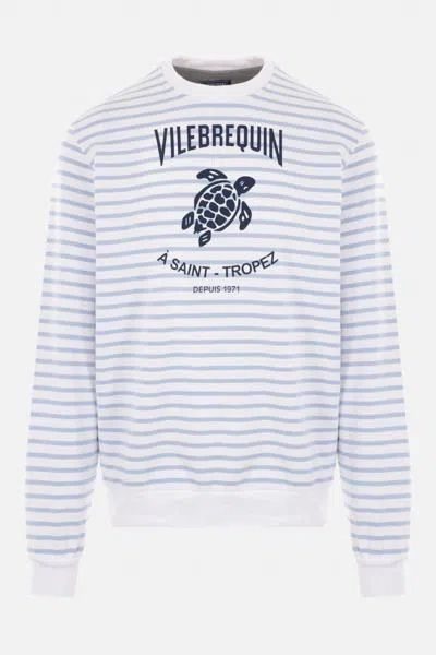 Shop Vilebrequin Sweaters In White+blue