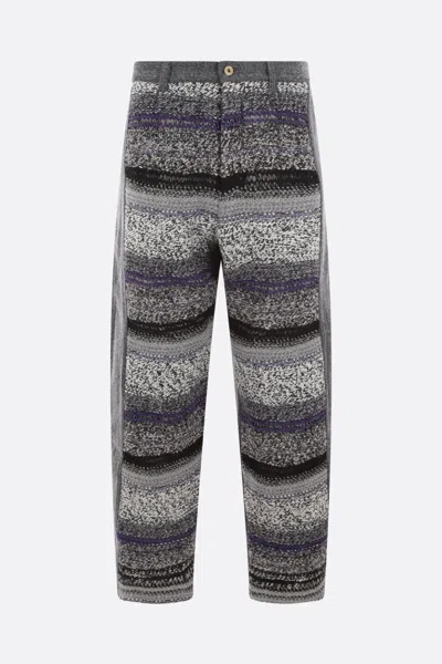 Vitelli Gray Paneled Jeans In Grey