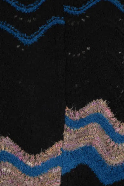 Shop Vitelli Sweaters In Black+blue