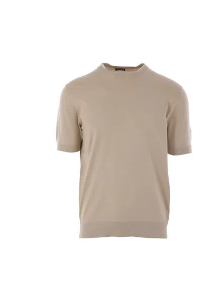 Shop Zegna T-shirts And Polos In Light Beige United