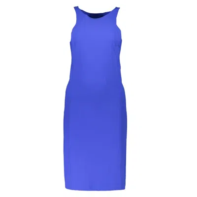 Shop Patrizia Pepe Elastane Women's Dress In Blue