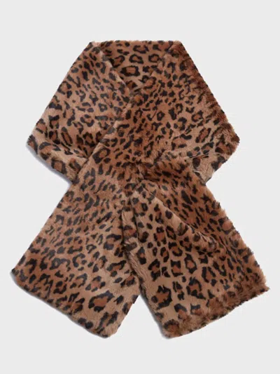 Shop Apparis Bambi Scarf In Leopard In Brown