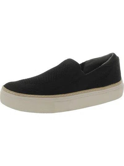 Shop Dr. Scholl's Shoes No Bad Knit Womens Breathable Casual Slip-on Sneakers In Black