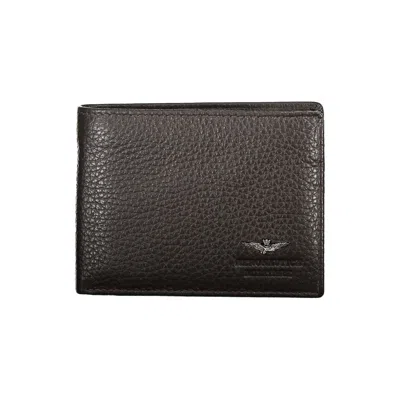 Shop Aeronautica Militare Leather Men's Wallet In Brown