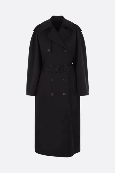 Shop Balenciaga Coats In Black