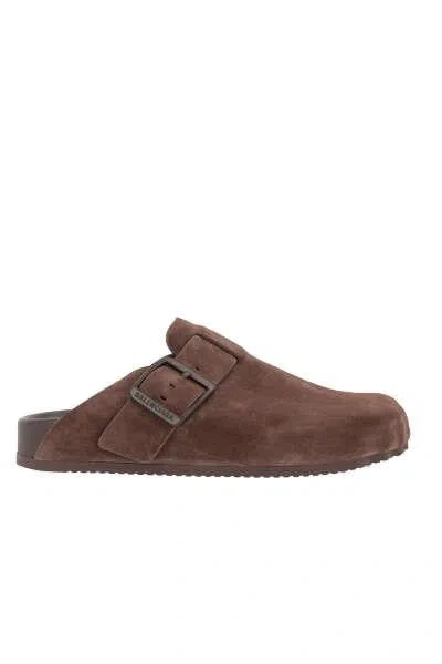 Shop Balenciaga Sandals In Cold Brown
