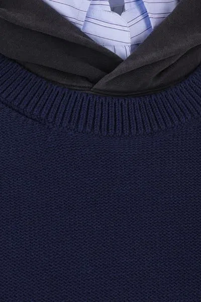 Shop Balenciaga Sweaters In Blue