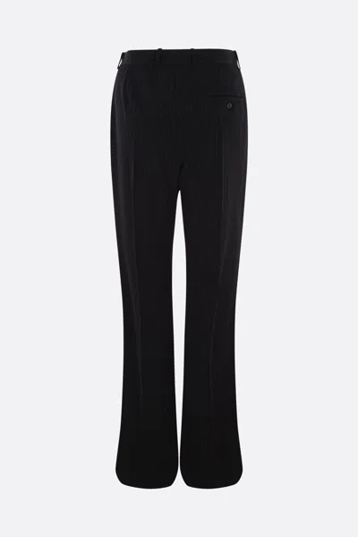 Shop Balenciaga Trousers In Black+white