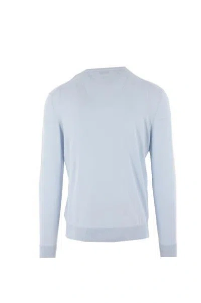 Shop Ballantyne Sweaters In Light Blue Capri