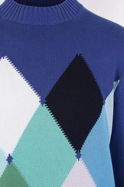 Shop Ballantyne Sweaters In Blue Multi