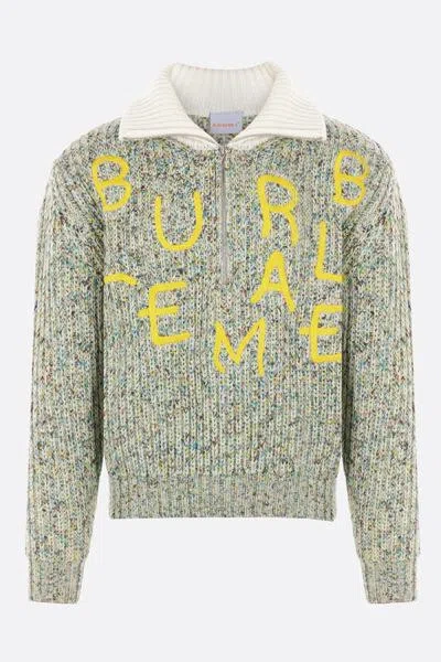 Shop Bluemarble Sweaters In Beige+green