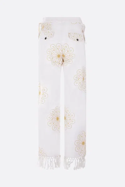 Shop Bode Trousers In White