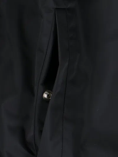 Shop Givenchy Logo Hooded Windbreaker In Black
