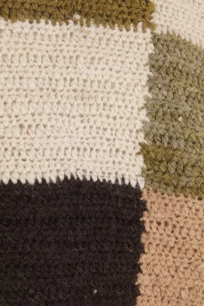 Shop Karu Research Sweaters In Brown+white+olive