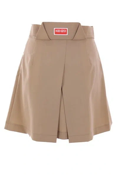 Shop Kenzo Skirts In Beige