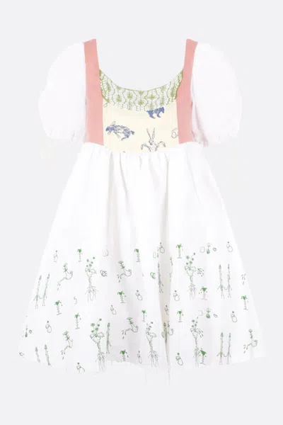 Shop Rabbit Dresses In Peach+green