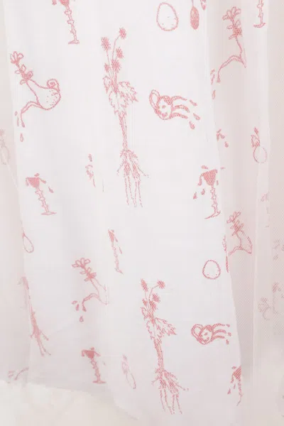 Rabbit Dresses In White+peach