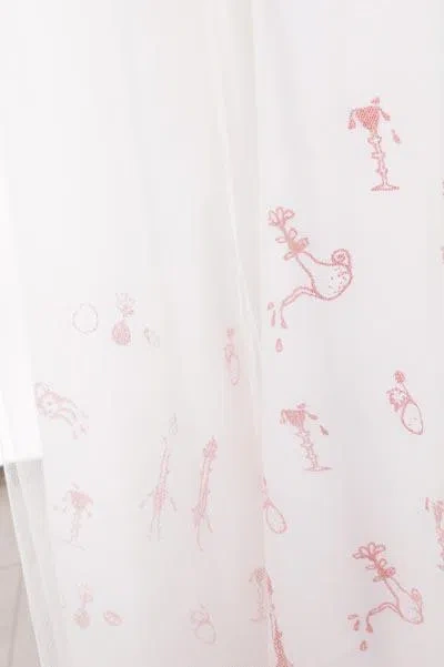 Rabbit Dresses In White+peach