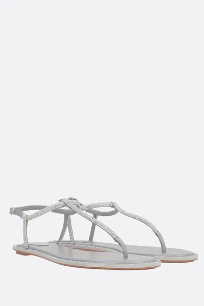 Shop René Caovilla Sandals In Grey
