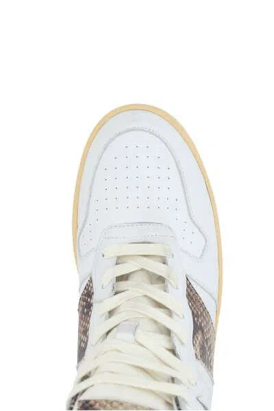 Shop Rhude Sneakers In White+snake