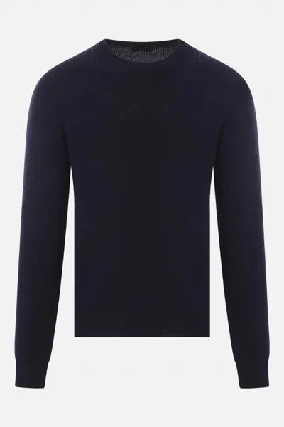 Shop Roberto Collina Sweaters In Blue