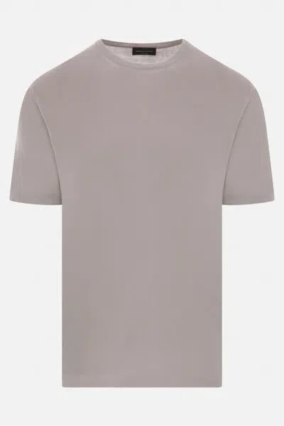 Shop Roberto Collina T-shirts And Polos In Grey