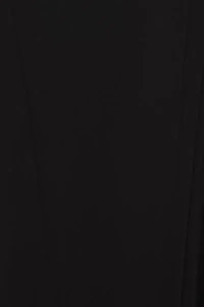 Saint Laurent Backless Halter Dress In Black