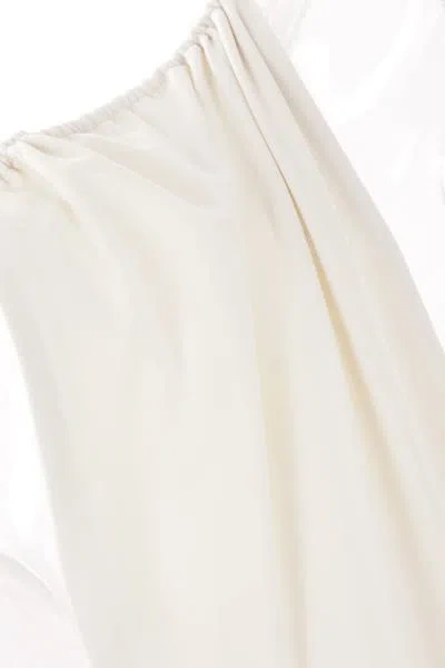 Shop Saint Laurent Sea Clothing In Blanc Creme