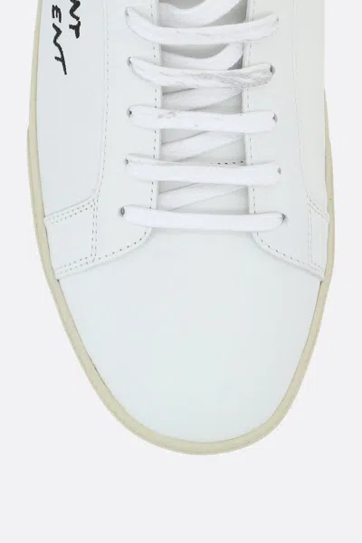 Shop Saint Laurent Sneakers In White+black