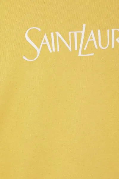 Shop Saint Laurent Sweaters In Natural+jaune