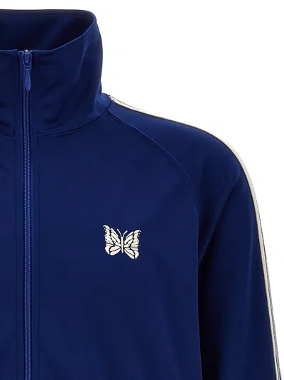 Shop Needles Logo Embroidery Track Sweatshirt Blue