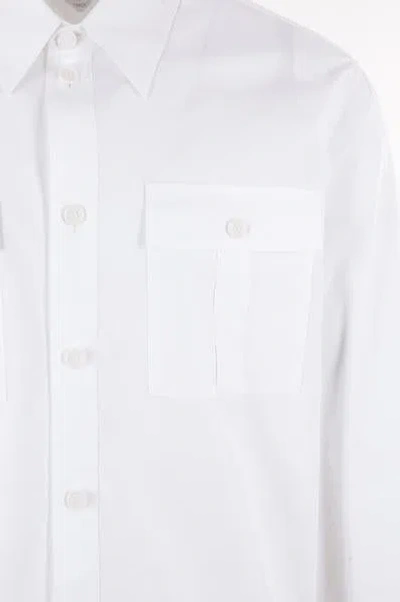 Shop Bottega Veneta Shirts In White