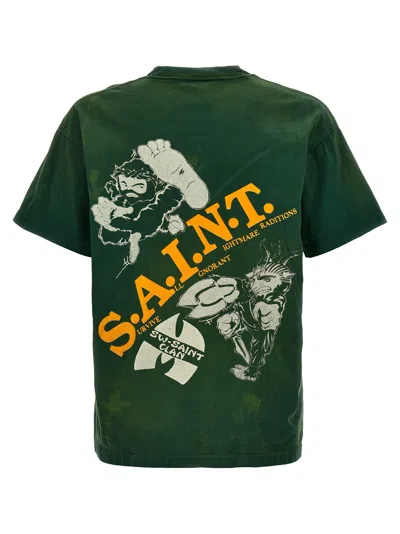 Shop Saint Mxxxxxx Saint Clan T-shirt Green
